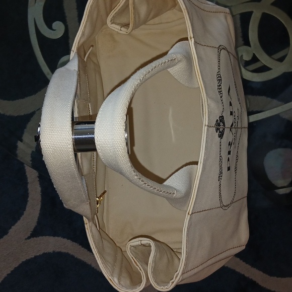 Prada Milano canapa euc canvas tote bag - Picture 15 of 16